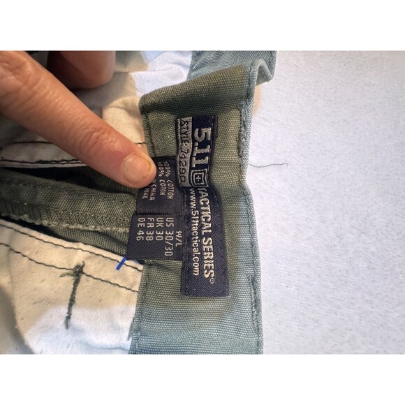 5.11 Tactical Mens OD Green Cargo 74290 Pants 100% Cotton 30x30 (30x30.5) Zippe - Picture 5 of 12